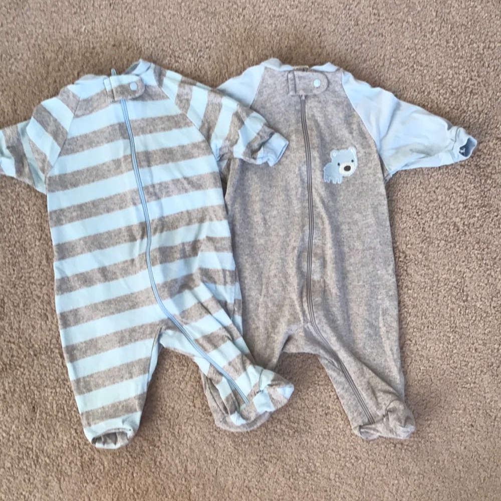 SOLD Baby Boy Sleepers 💙